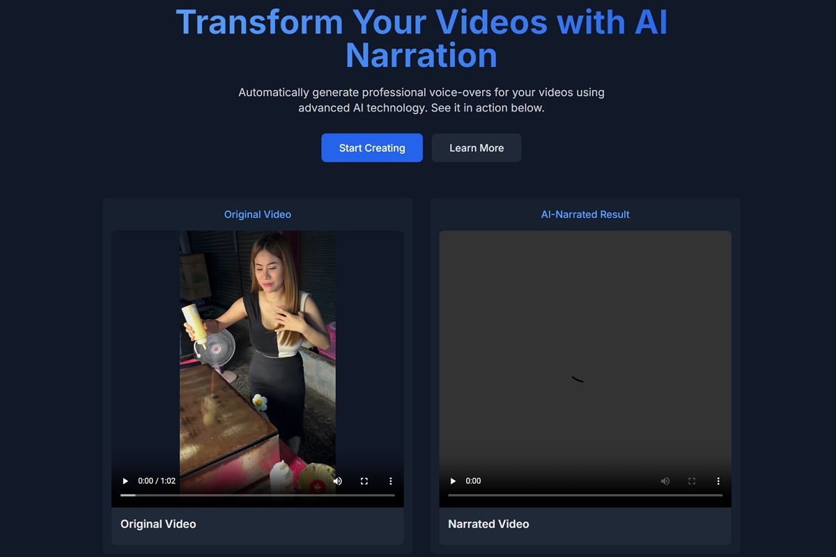 Narrate Video AI